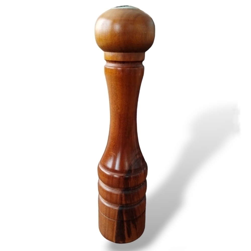 1960s Baribocraft 12" Hand Turned Maple Salt Shaker